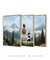 Trio Quadros Decorativos Montanhas - Bless Art