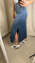 SAIA MIDI ALONGADA JEANS - loja online