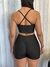 Conjunto de shorts UP Bumbum Áster - Preto - Dona Marra Moda Fitness