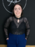 Conjunto Cropped Basic + Cropped Arrastão Plus Size