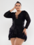 Sort saiaTranspassada em Tule e Paetê Plus Size - comprar online