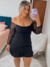 Vestido Ombro a Ombro em Paetê Plus Size na internet