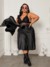 Saia Midi em Courino Plus Size - comprar online