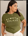 T-shirt Believe Verde Militar