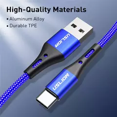 Cabo USB Tipo C Fio para Samsung S24 S23 Xiaomi Mi 14, Carregamento Rápido para - PEQUIBR IMPORTS