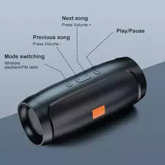 Alto-falante Bluetooth sem fio portátil, 8D Mini Soundbar, Estéreo duplo, Repr - comprar online