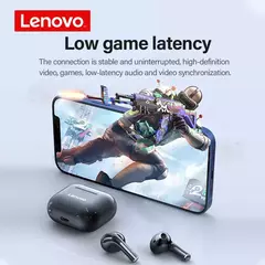 Original lenovo lp40 bluetooth fone de ouvido 5.0 som imersivo alta fidelidade t - comprar online