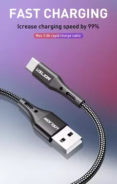 Cabo USB Tipo C Fio para Samsung S24 S23 Xiaomi Mi 14, Carregamento Rápido para - comprar online