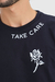 Camiseta Take Care Marinho na internet