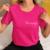 CAMISETA PERSONALIZADA IMPRESÃO DTF FRENTE E VERSO - ROSA PINK