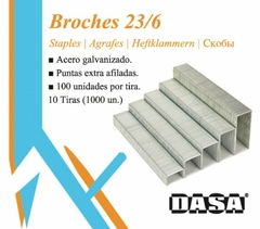 Broches linea pesada DASA (N°23/10, 70 Hojas) Caja x 1000u en internet