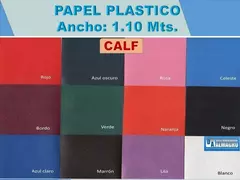 Papel Plástico nacional x 1.10 ancho v/c - comprar online