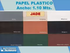 Papel Plástico nacional x 1.10 ancho v/c - Distribuidora Almagro, artículos de encuadernación