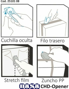 Cutter CHD-Opener filo oculto (Cuchilla trapezoidal) en internet