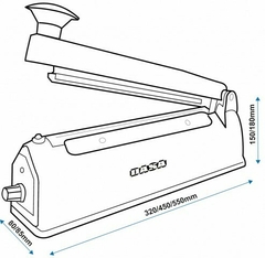 Selladora de bolsa PRO - 300 (Corta y sella hasta 30cm) en internet