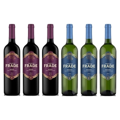 Kit com 6 Vinhos Do Frade Velha Guarda Tinto Seco E Branco Seco