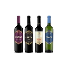 Kit com 4 Vinhos Do Frade Demi-sec/ Tinto Seco/ Cabernet/ Branco Seco