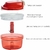 Mini Processador Vermelho Turbo Chef 300ml Tupperware - 4G SHOP