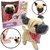 Pelúcia Cachorinho Marrom Playfull Pets Sons - Toyng