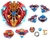 Kit 4 Beyblade + Lançador Grip - comprar online