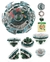 Imagem do Kit 4 Beyblade + Lançador Grip