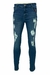 PANTALON DE MEZCLILLA RASGADO SUPER SKINNY