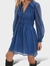 Vestido Curto Maje Azul 40 - comprar online