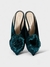 Mule Aquazzura Velvet Pom-Pom Embellishment Verde 35 na internet