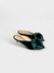 Mule Aquazzura Velvet Pom-Pom Embellishment Verde 35 - comprar online