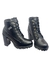 Bota Coturno Tratorada Salto Alto Cano Curto Moleca 5325.119 - comprar online