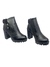 Bota Coturno Tratorada Salto Alto Cano Curto Moleca 5325.121 - comprar online