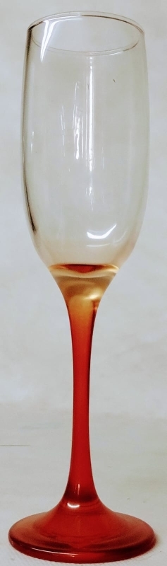 SIENA COPA CHAMPAGNE 190ML PIE NARANJA