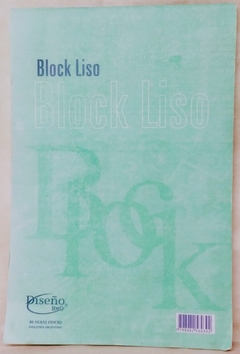 BLOCK ENGOMADO DISEÑO OFICIO LISO X 80 HJS