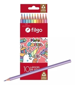 FILGO LAPIZ COLOR X 10 PASTEL - comprar online