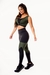 Feminino Calça Legging Preta com Verde Militar Cintura Alta e Cropped Regata Academia Conjunto Fitness | REF: CSV1 - comprar online