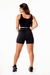 Feminino Short Preto com Detalhe em Vivo Branco Cintura Alta e Cropped Regata Academia Conjunto Fitness | REF: CSV20 na internet