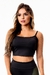 Top Cropped Fitness Academia Preto Basic Alcinha | REF: SV5