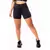 Short Fitness Academia Preto com Branco Cintura Alta REF: SV35 - comprar online