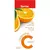 Imagen de una caja de Vitamina C 500 mg + Zinc 5 mg sabor naranja en tabletas masticables de la marca Genfar, utilizada como suplemento antioxidante para reforzar el sistema inmunológico.