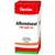 Imagen del producto Albendazol suspensión oral 100 mg/5 ml en frasco de 20 ml de Genfar, utilizado para el tratamiento de infecciones parasitarias intestinales como oxiuriasis, ascaridiasis y anquilostomiasis. Cada 5 ml contienen 100 mg de albendazol, un 