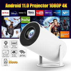 Projetor 4K HD 150 Polegadas Celular, Tv B0x, Xbox, PS, Pc, Wifi HY300 Pro Magcubic