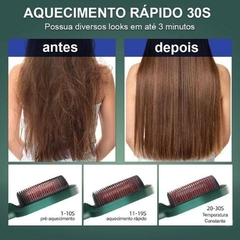 Escova Alisadora Bivolt 5 em 1 - Alisa, Hidrata, Modela, Alinha e Anti-Frizz - FH909 - comprar online