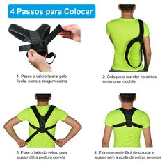 Corretor Postural Suporte Ajustável Ombros Costas Coluna Unisex - loja online