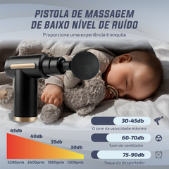 Portátil Profissional Massageador Elétrico Alta Frequência Muscular Pistola Massagem Gun