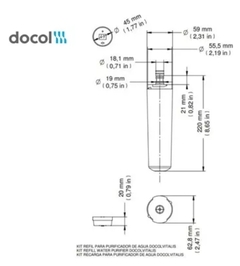 Filtro de Água Docol Vitalis - Cód: 00832200 - PRODUTO ORIGINAL na internet