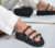 BIRKEN C/ 3 TIRAS DE STRASS PRETA - Jessica Viana Shoes