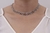 COLAR CHOKER ELOS LISOS E CRAVEJADOS RÓDIO BRANCO - comprar online