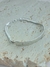 PULSEIRA SEMIBRACELETE MARTELADO COM MALHA LACRAIA RÓDIO BRANCO - comprar online