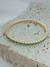 PULSEIRA RIVIERA VERDE- FOLHADO A OURO - comprar online