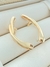 BRINCO EAR CUFF LISO FOLHADO A OURO